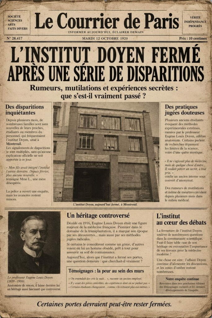 nouveau scénario Halloween Dark Dreams Paris